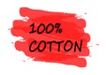100 percent cotton banner