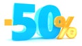 50 percent discount