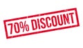 70 percent discount rubber stamp