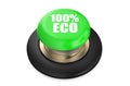 100 percent Eco green pushbutton Royalty Free Stock Photo
