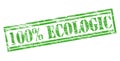 100 percent ecologic stamp