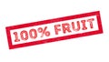 100 percent fruit rubber stamp Royalty Free Stock Photo