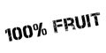 100 percent fruit rubber stamp Royalty Free Stock Photo