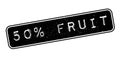 50 percent fruit rubber stamp Royalty Free Stock Photo