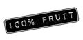 100 percent fruit rubber stamp Royalty Free Stock Photo