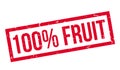 100 percent fruit rubber stamp Royalty Free Stock Photo