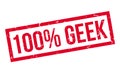 100 percent geek rubber stamp Royalty Free Stock Photo