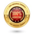 100 percent genuine product - golden insignia