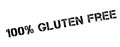 100 percent gluten free rubber stamp Royalty Free Stock Photo