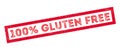 100 percent gluten free rubber stamp Royalty Free Stock Photo