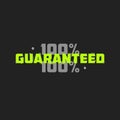 100 Percent Guaranteed Sticker - 100 Percent Guaranteed Label Design