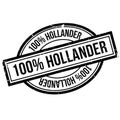 100 percent hollander rubber stamp Royalty Free Stock Photo