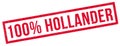 100 percent hollander rubber stamp Royalty Free Stock Photo