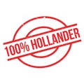100 percent hollander rubber stamp Royalty Free Stock Photo