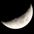 Valentine\'s Day Moon showing terminator line detail