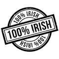 100 percent irish rubber stamp