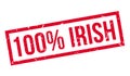 100 percent irish rubber stamp