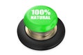 100 percent Natural green pushbutton