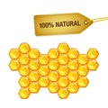 100 percent natural honey wax Royalty Free Stock Photo