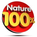 100 percent nature 3D.with Clipping Path.