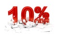 Percent off discount sale - 3d render Royalty Free Stock Photo