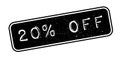 20 percent off rubber stamp Royalty Free Stock Photo