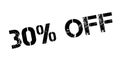 30 percent off rubber stamp Royalty Free Stock Photo