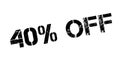 40 percent off rubber stamp Royalty Free Stock Photo