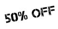 50 percent off rubber stamp Royalty Free Stock Photo