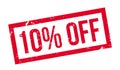 10 percent off rubber stamp Royalty Free Stock Photo