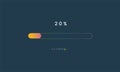 20 percent rainbow loading bar, luplouad user interface, colorful Futuristic loading symbol, a loading tap menu UI, use for