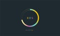 80 percent rainbow loading bar, uploading bar for user interface, colorful Futuristic loading bar