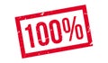 100 percent rubber stamp Royalty Free Stock Photo