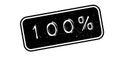 100 percent rubber stamp Royalty Free Stock Photo