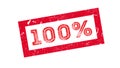 100 percent rubber stamp Royalty Free Stock Photo