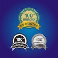 100 percent satisfaction badge Royalty Free Stock Photo