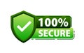 100 percent Secure label Maximum data protection and security