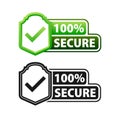 100 percent Secure label Maximum data protection and security