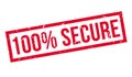 100 percent secure rubber stamp