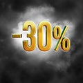 30 Percent Sign