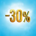 30 Percent Sign