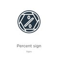 Percent sign icon vector. Trendy flat percent sign icon from signs collection isolated on white background. Vector illustration Royalty Free Stock Photo