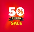 50 percent super sale