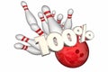 100 Percent Total Best Score Perfect Bowling Strike