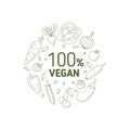 100 percent vegan