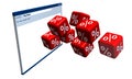 Percentage dice and web page