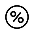 Discount sale percentage icon Royalty Free Stock Photo