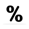 Percentage icon. Linear percentage icon isolated. Sale percentage symbol