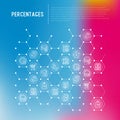 Percentages concept in honeycombs