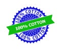 100 percents COTTON Bicolor Clean Rosette Template for Seals